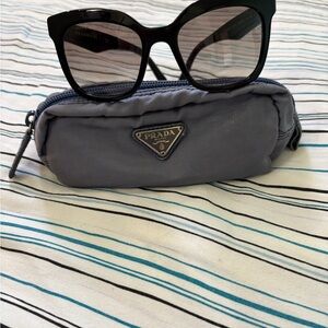 Prada Black Sunglasses with Gray Pouch